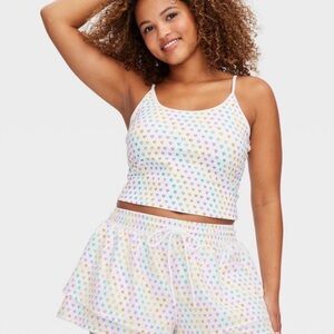 Roller Rabbit White and Multicolor Heart Shorts